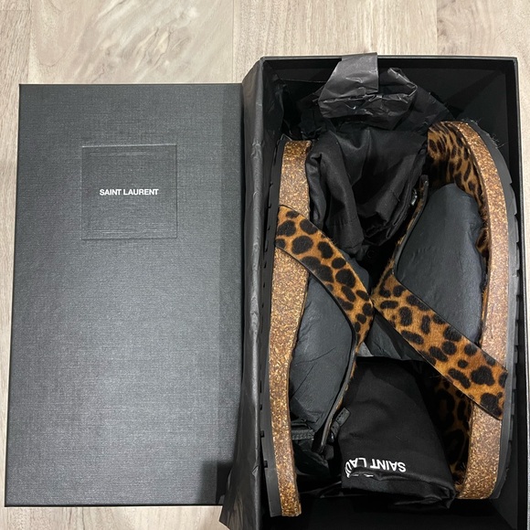 YSL Haircalf Thong Sandals Size 41 - Picture 3 of 7